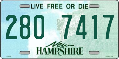 NH license plate 2807417