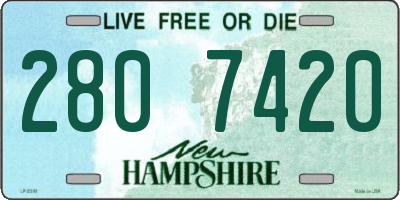 NH license plate 2807420
