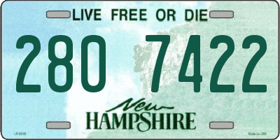 NH license plate 2807422