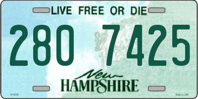 NH license plate 2807425
