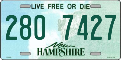 NH license plate 2807427