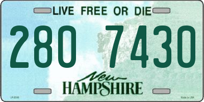 NH license plate 2807430