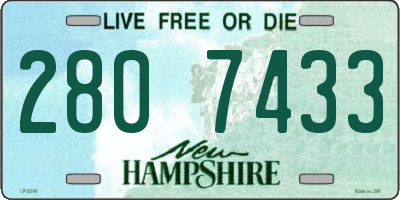 NH license plate 2807433