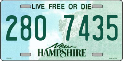 NH license plate 2807435