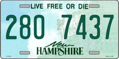 NH license plate 2807437