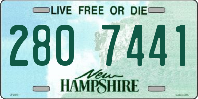 NH license plate 2807441
