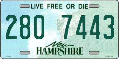 NH license plate 2807443