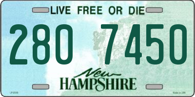NH license plate 2807450