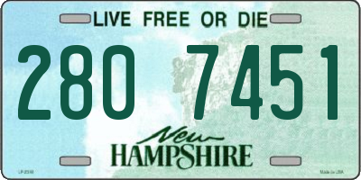 NH license plate 2807451