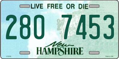 NH license plate 2807453