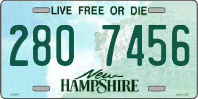 NH license plate 2807456