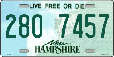 NH license plate 2807457