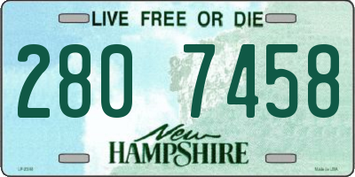 NH license plate 2807458