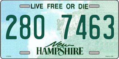 NH license plate 2807463
