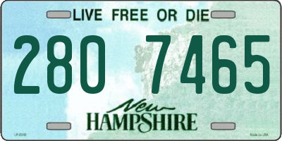 NH license plate 2807465