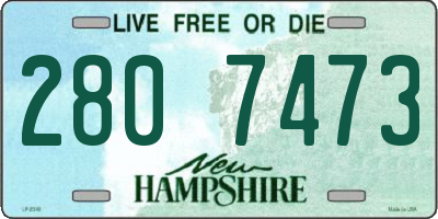 NH license plate 2807473