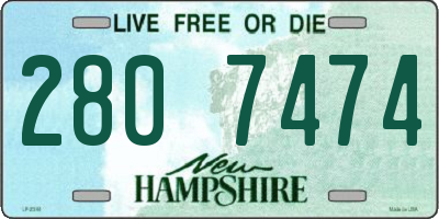 NH license plate 2807474