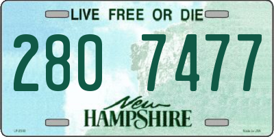 NH license plate 2807477