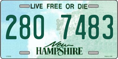 NH license plate 2807483