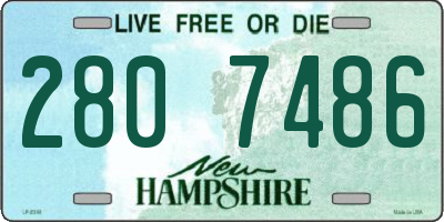 NH license plate 2807486