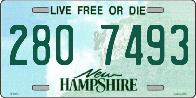 NH license plate 2807493
