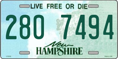 NH license plate 2807494