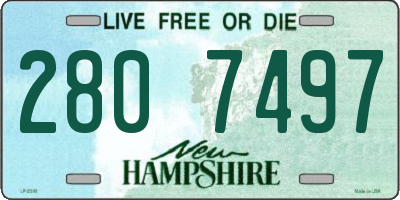 NH license plate 2807497
