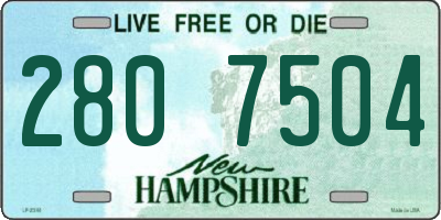 NH license plate 2807504