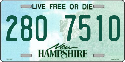 NH license plate 2807510