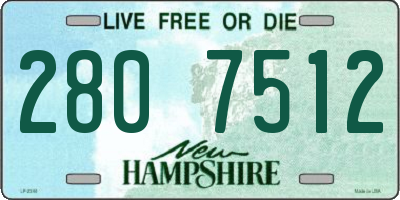 NH license plate 2807512