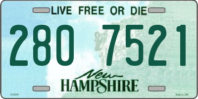 NH license plate 2807521