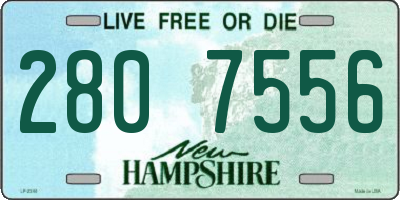 NH license plate 2807556