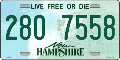 NH license plate 2807558