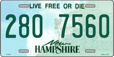 NH license plate 2807560