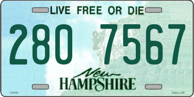 NH license plate 2807567
