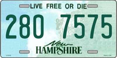 NH license plate 2807575