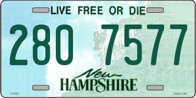 NH license plate 2807577