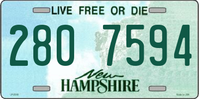 NH license plate 2807594