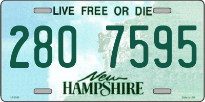 NH license plate 2807595