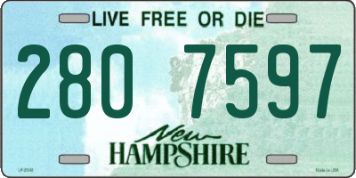 NH license plate 2807597
