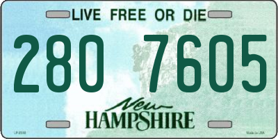 NH license plate 2807605