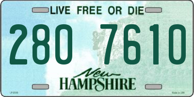 NH license plate 2807610