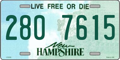 NH license plate 2807615