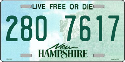 NH license plate 2807617