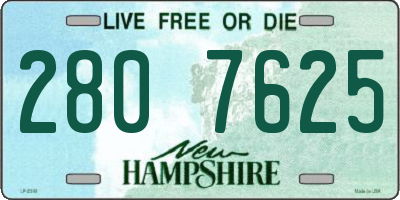 NH license plate 2807625