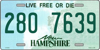 NH license plate 2807639