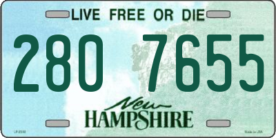 NH license plate 2807655