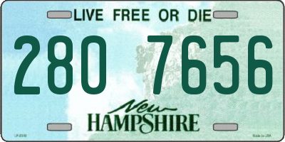 NH license plate 2807656