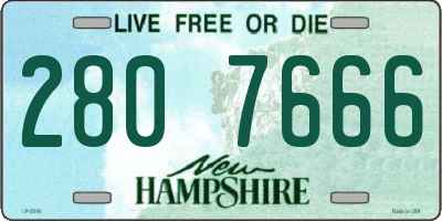 NH license plate 2807666