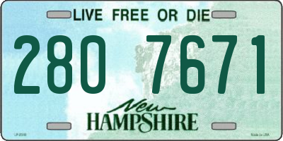 NH license plate 2807671